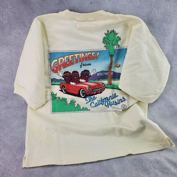 VINTAGE Rare 80's The California Raisins Sweatshirt Sun Sportswear Large - Picture 15 of 16